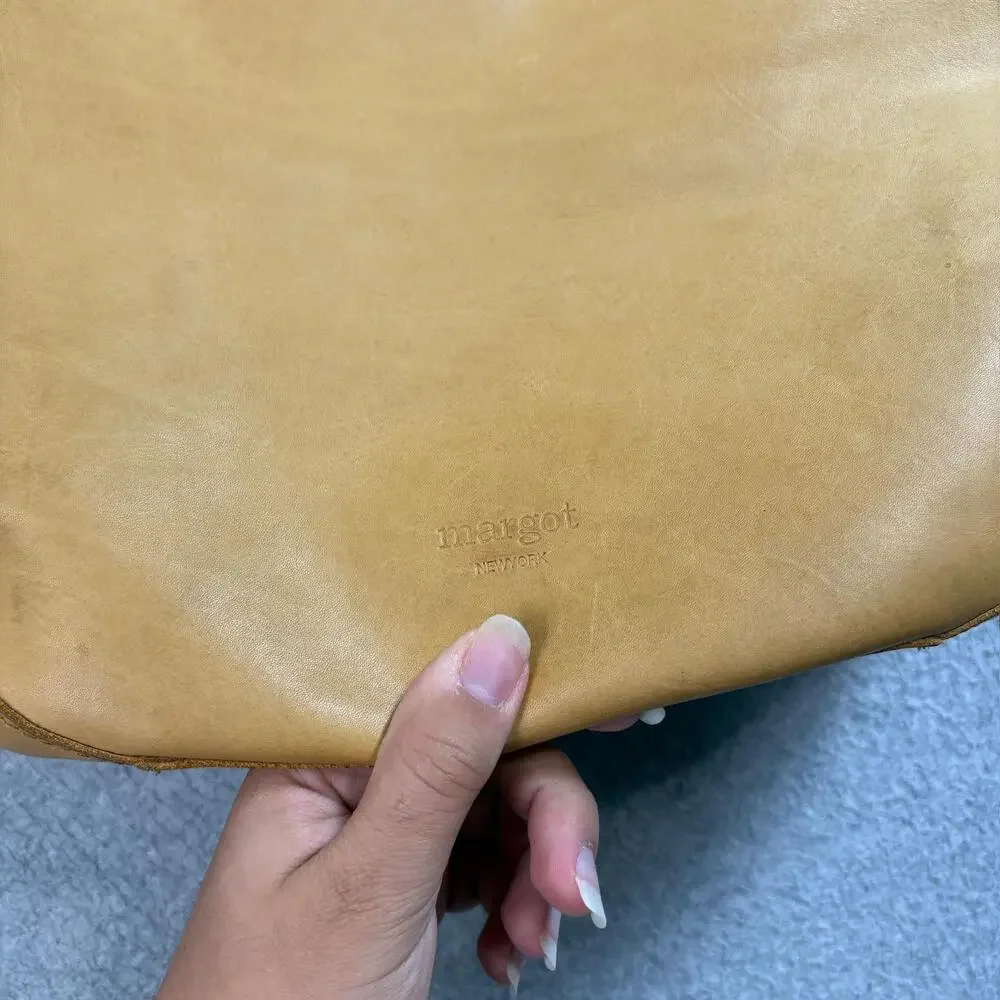 Margot Leather Hobo Purse Women Tan Large Slouch Shoulder Tassel Boho Heritage